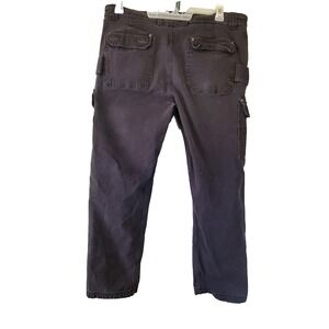 DuLuth Jeans Mens Size 38X32 Black Standard Fit Flex Fire Hose